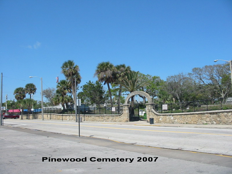 Pinewood Cemetery Daytona Beach Fla